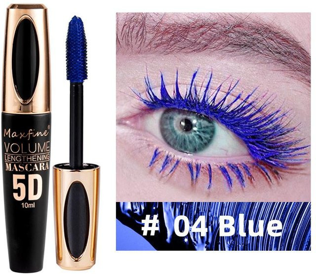 MAXFINE Mascara, blau, wasserdicht, Unisex - Bild 1