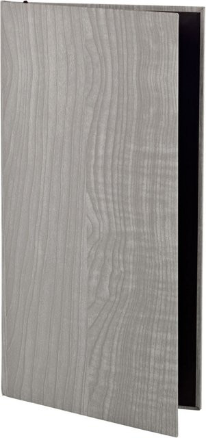 VEGA Speisekarte Lenio ohne Prägung im Barformat, Grau, B: 16,3 cm, H: 33,5 cm - Bild 1