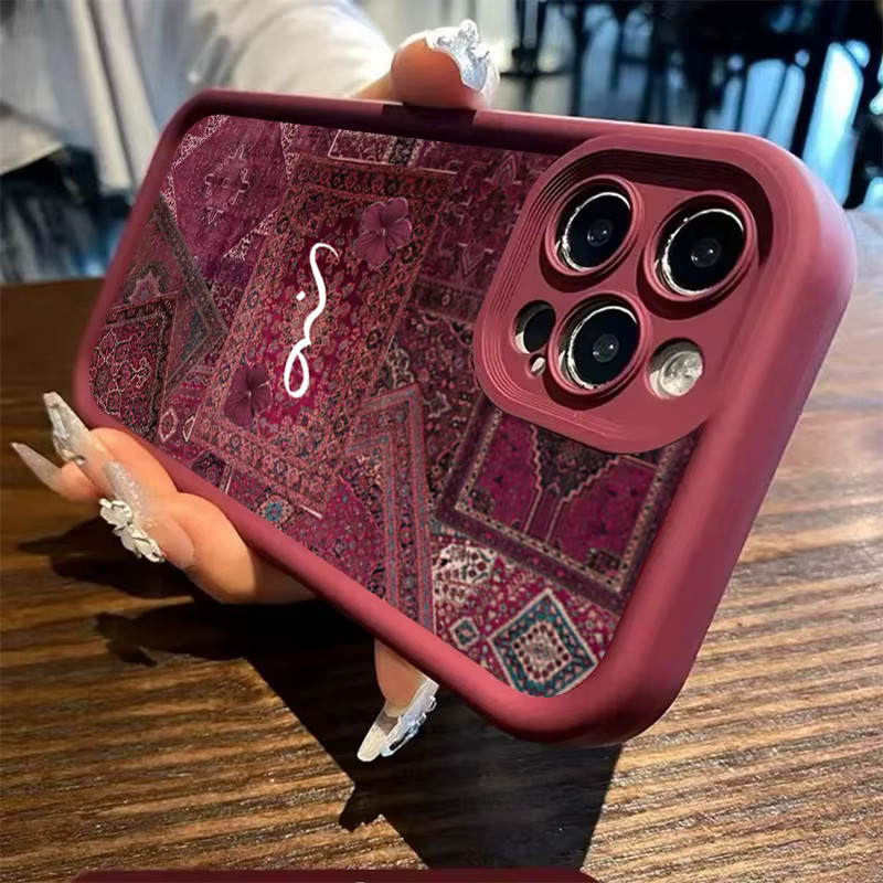 Stilvolle Handyhülle im Perserteppich-Design für Apple iPhone Modelle, Multicolor, stoßfeste Schutzhülle - Bild 3