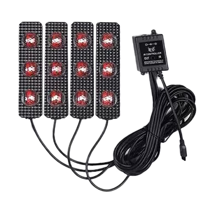 RGB LED Streifen für die Auto Innenraumbeleuchtung mit Musikfunktion und USB-Anschluss in Multicolour - Bild 2