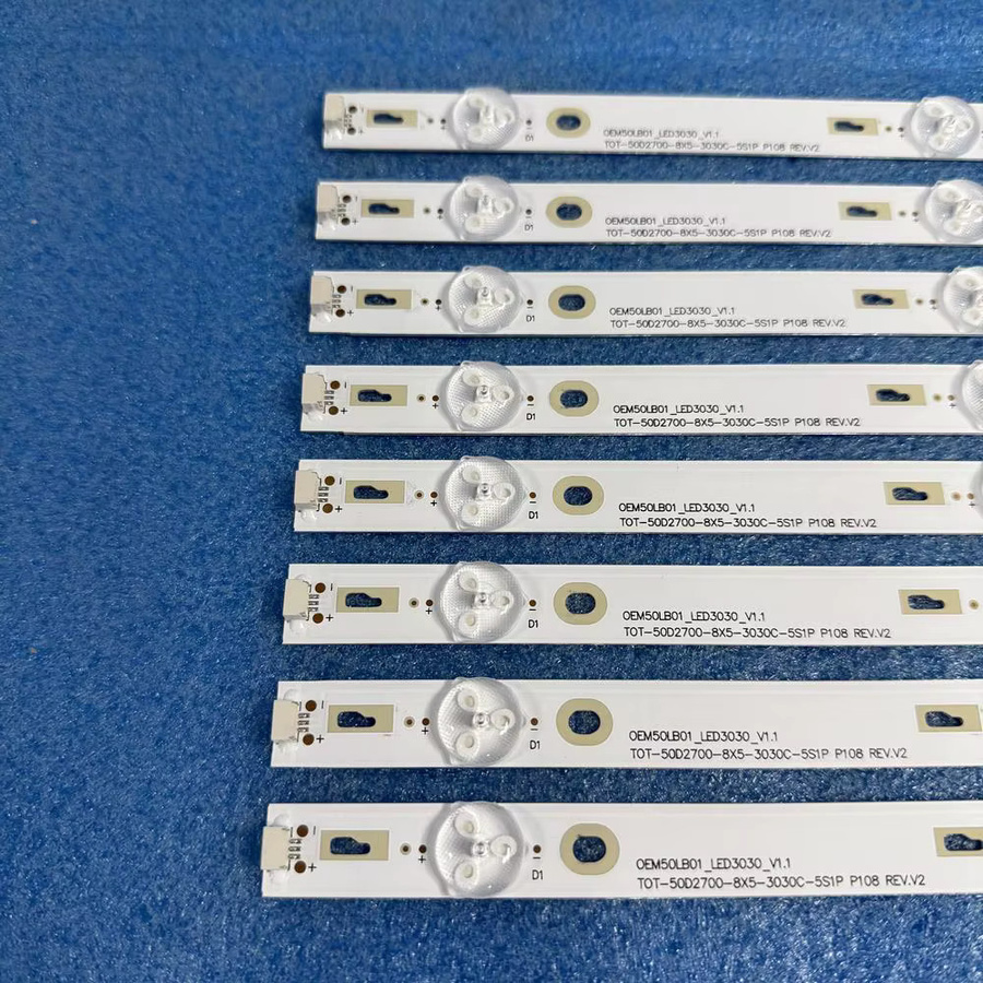 TCL LED-Hintergrundbeleuchtung Set mit 5 LED-Leisten in Weiß für TV-Modelle 50D2700 F50S3803 LVF500NDEE 50FS3800 LED50D2720 LVF500AUOY 50FA3213 - Bild 2