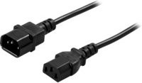 BlueWalker IEC-Kabel C13/C14 Verlängerungskabel in Schwarz - Bild 1