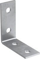 Fischer FAF 4 fvz Montagewinkel aus verzinktem Stahl, 25 Stück, Silber - Bild 1