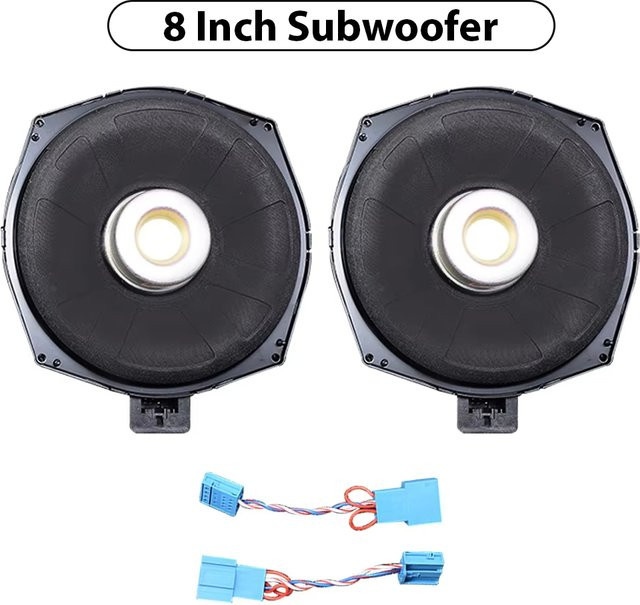 DWVVSL Auto-Subwoofer Bass Unter-Sitz-Panel für BMW F10 G20 F11 F20 F30 F32 in Schwarz - Bild 1