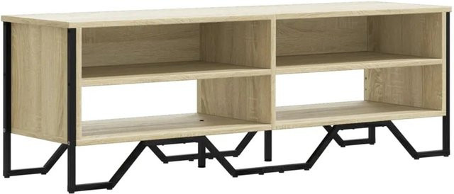 vidaXL TV-Schrank modern in Sonoma-Eiche mit Metall, B/T/H: 122 x 34 x 41 cm - Bild 1