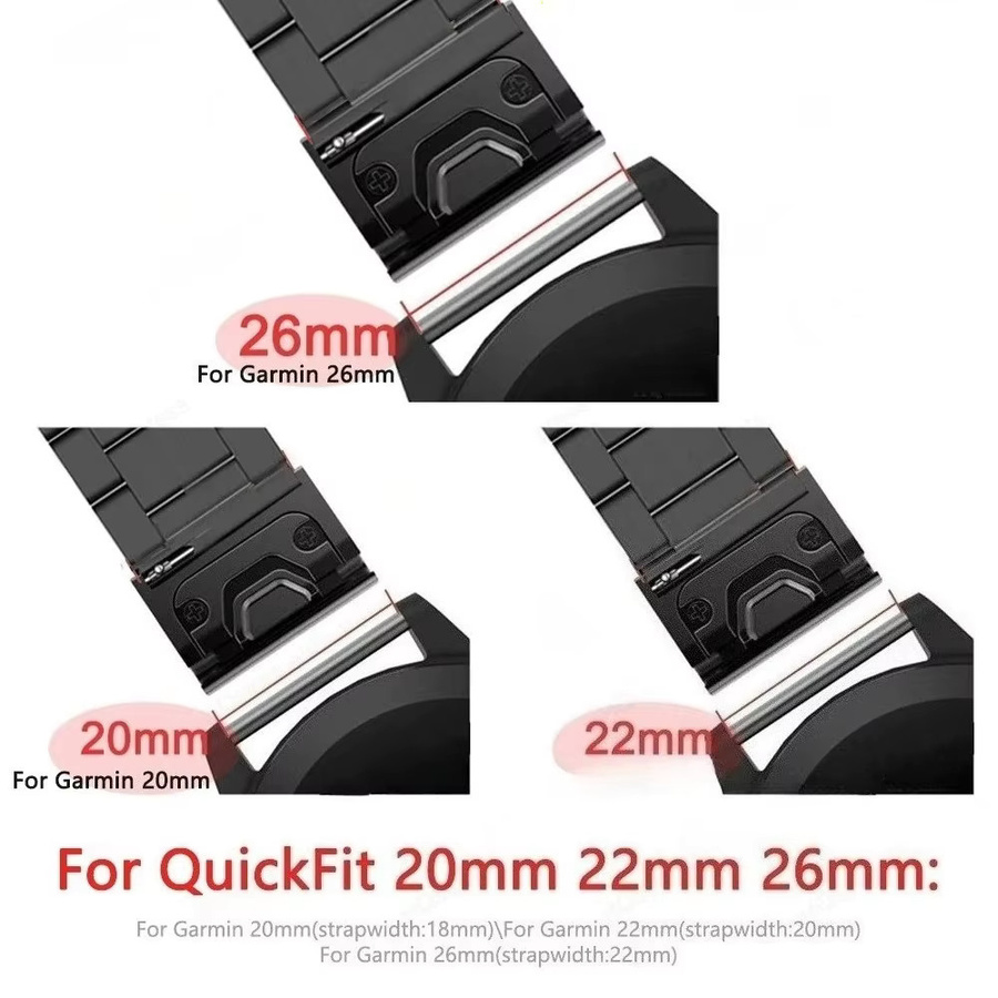 Uhrenarmband Edelstahl, 22 mm, 26 mm, Unisex - Bild 2