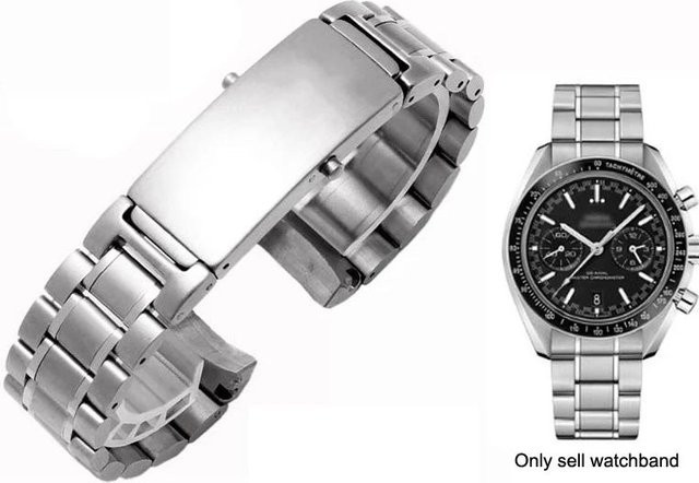Solsticef Uhrenarmband Edelstahl, Silber, Unisex, 18mm 20mm 22mm - Bild 1