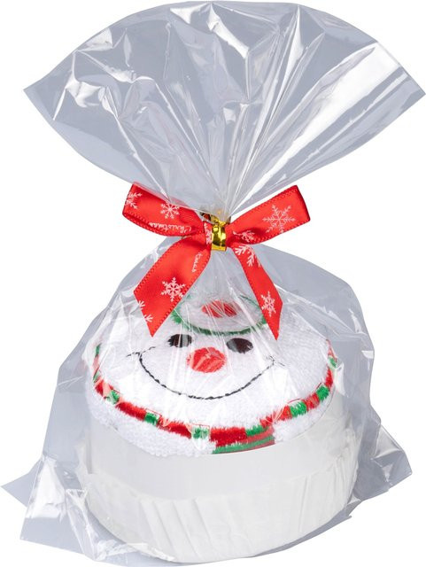 Gästehandtuch Schneemann von genialo in Weiß, B/B: 30 x 30 cm - Bild 1
