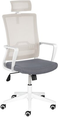 Mayer Sitzmöbel Drehstuhl 2377 in Grau mit Kopfstütze und Armlehnen, B: 62 cm, H: 65 cm - Bild 1
