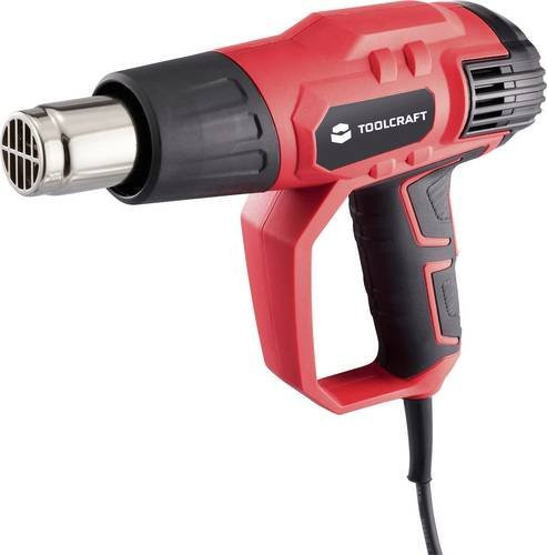 Toolcraft Heißluftgebläse TO-10332099 mit Zubehör, 2000W, Rot - Bild 1