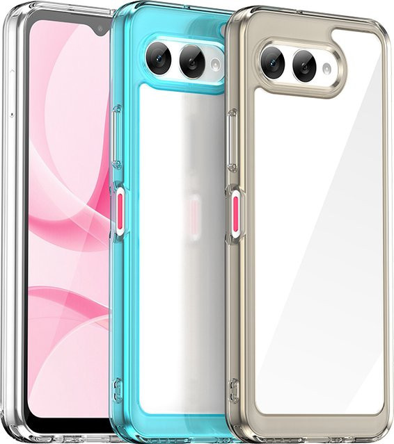 Transparente Handyhülle von HATOLY für T-Mobile T Phone 3 und T-Mobile T Phone 3 Pro, bunt - Bild 1