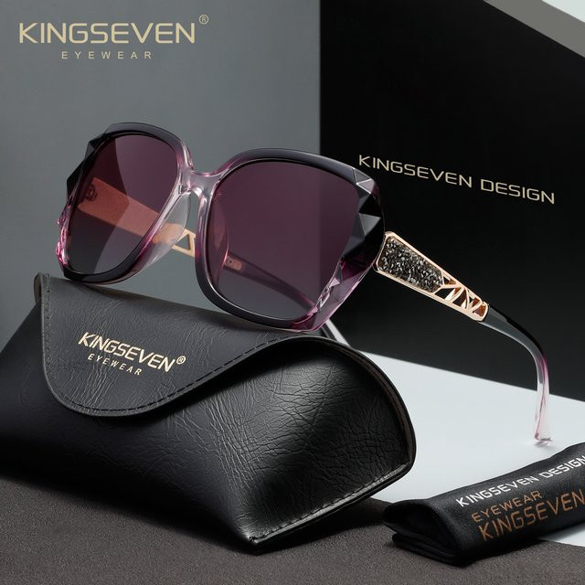 KINGSEVEN Sonnenbrille Butterfly, Vollrand, Kunststoff, Damen - Bild 1