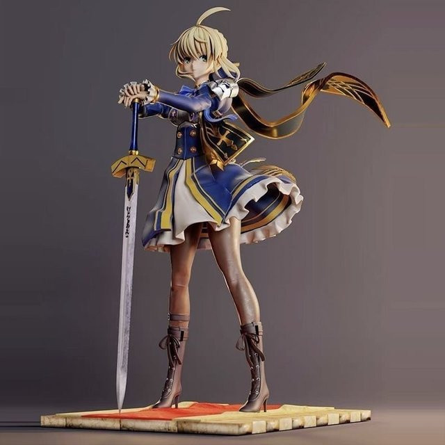 Bandai Fate/Stay Night Altria Pendragon Saber, Anime-Figur, 24cm, für Erwachsene - Bild 1
