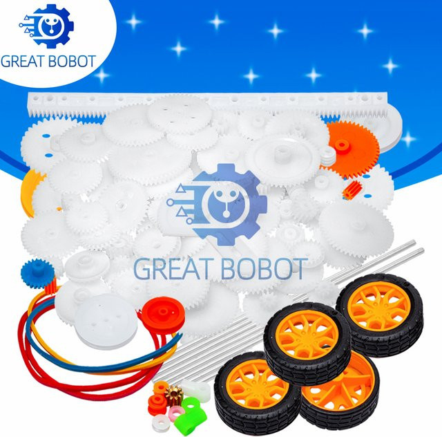 baishundianzi Getriebepaket für Spielzeugautos, 82-teiliges Set, Kunststoff, Bunt / Mehrfarbig - Bild 1