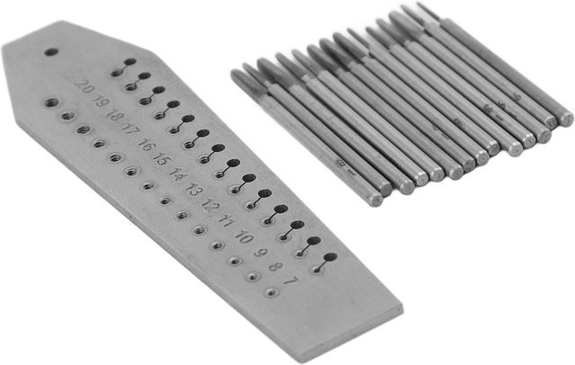 14-teiliges Gewindebohrer- und Schneideisen-Set von Painter in Grau für Uhrmacher und Juweliere zur Schmuckherstellung und Uhrenreparatur aus Metall - Bild 1