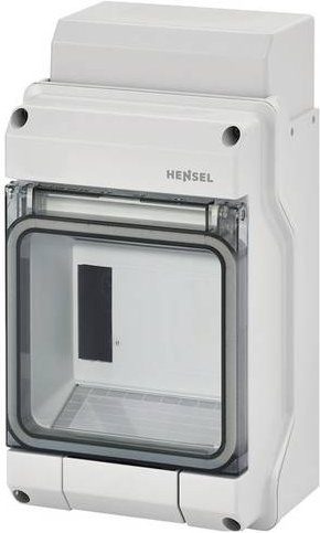 Hensel Kleinverteiler KV 9104 Aufputz mit 4,5 TE, transparentes Kunststoff-Gehäuse - Bild 1