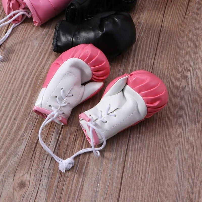 Love Home Garden Mini-Boxhandschuhe als Weihnachtsschmuck in Rot aus Leder und Textil - Bild 4