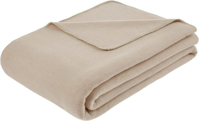 Mömax Fleecedecke Sana in Beige, B/T: 140 x 200 cm - Bild 1
