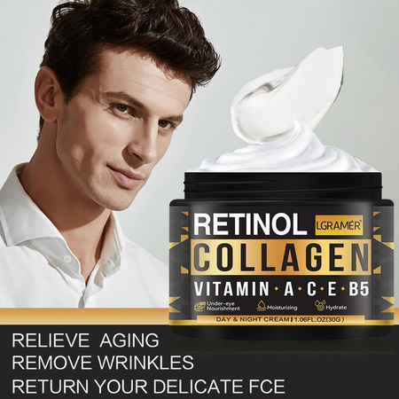 ouhoe Gesichtscreme für Herren, Retinol, Kollagen