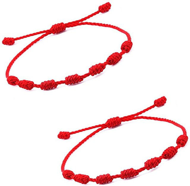 Fashion Maker 2 Armbänder, Rote Schnur, Damen - Bild 1