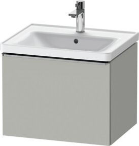 Duravit Waschtischunterschrank D-Neo in Grau Matt, B/T/H: 58,4 x 45,2 x 44,0 cm - Bild 1
