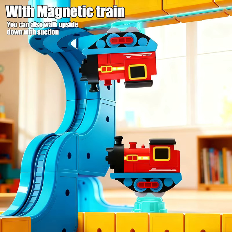 Iu Sxter Magnetisches Elektrisches Eisenbahnset, ab 3 Jahre - Bild 4