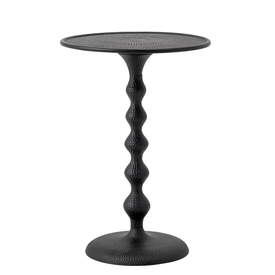 Bloomingville Beistelltisch Anka aus Aluminium in Schwarz matt, Durchmesser: 38 cm, Höhe: 56 cm - Bild 1
