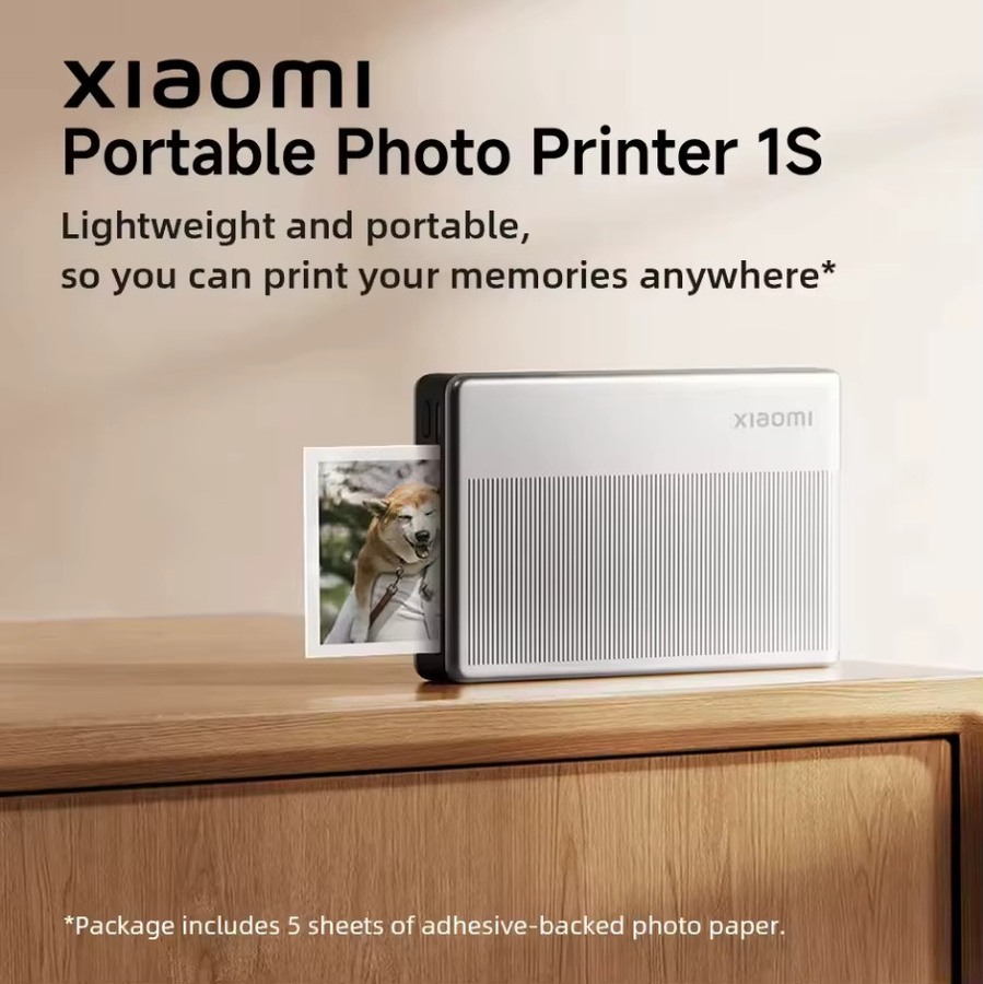 Xiaomi Tragbarer Fotodrucker 1S Bluetooth 5.2 Thermodrucker mit AR-Funktion in Weiß - Bild 2