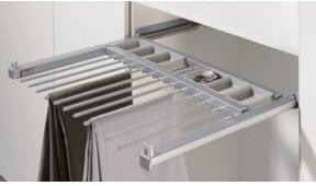 Hettich Ausziehbarer Hosenhalter Amari in Silber und Grau, Breite: 500 - 600 mm - Bild 1