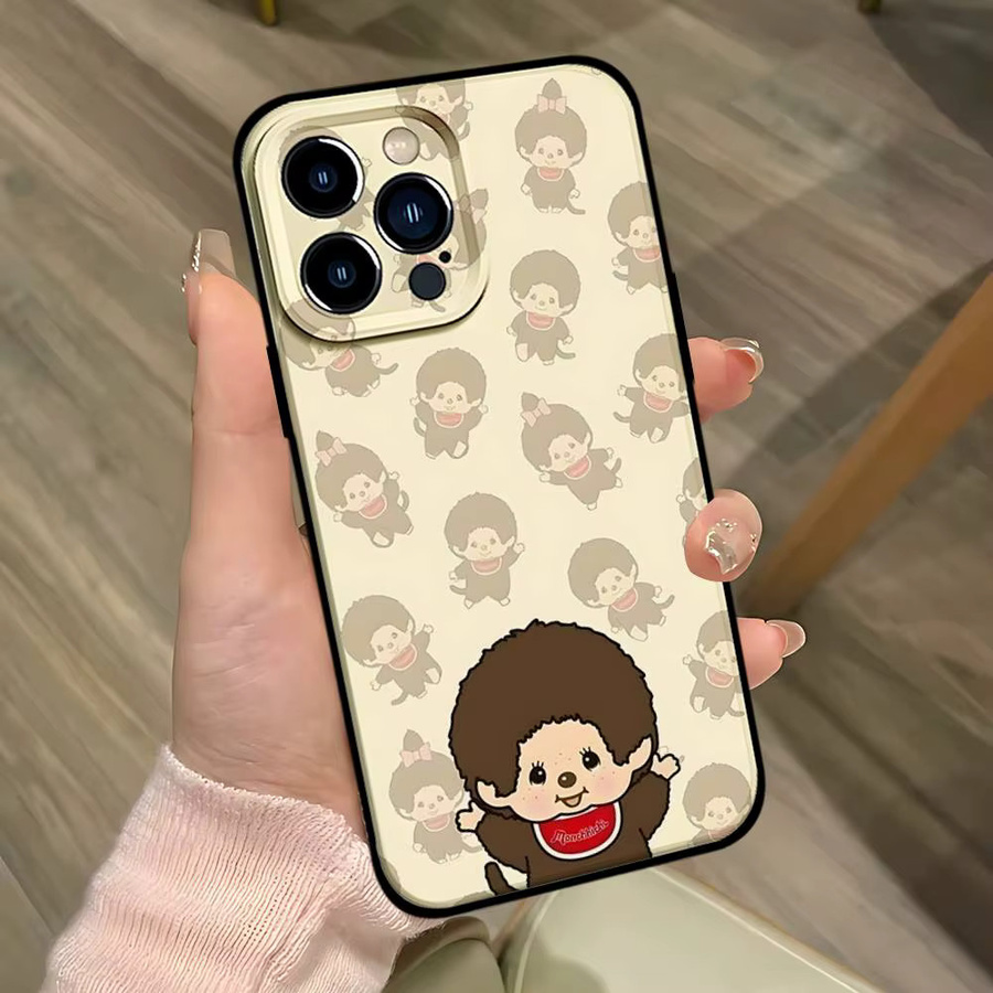 Niedliche M-monchhichiS Handyhülle für Apple iPhone 15, 16, 17 Pro Max und weitere Modelle, Mehrfarbig - Bild 6