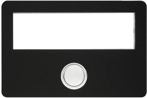 Grothe Klingel mit Namensschild in Schwarz - Bild 1
