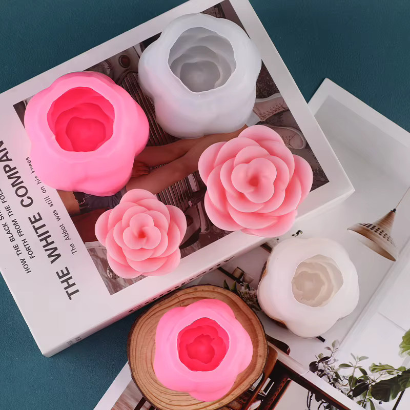 Blume2000 Silikonform Rose für Aromatherapie-Kerzen und handgemachte Seife - Bild 4