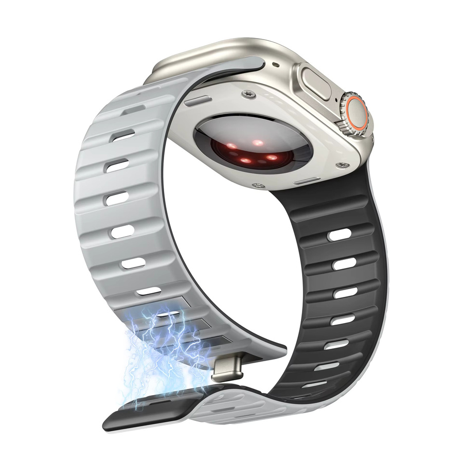 Uhrenarmband Silikon, Weiß, Unisex - Bild 5