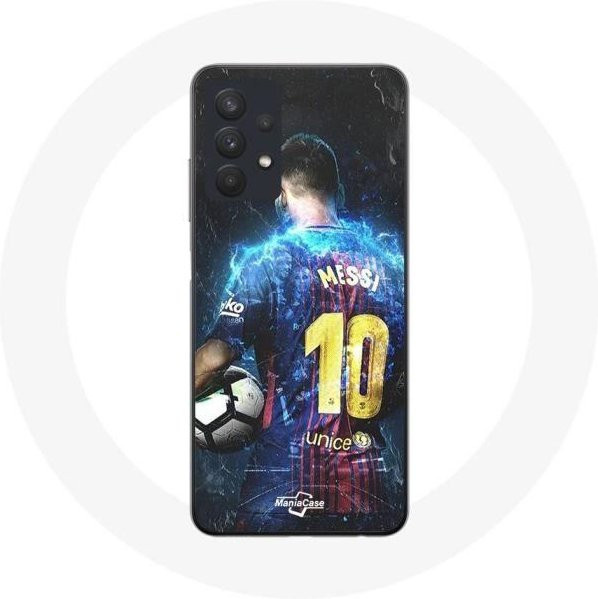 Samsung Galaxy A32 5G Handyhülle Lionel Messi FC Barcelona in Weiß und Multicolour - Bild 1