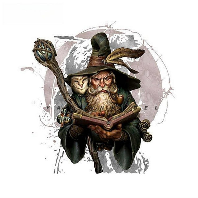 GK Resin-Soldatenmodell Magier, Fantasy, Halbfigur, unmontierter und unbemalter Bausatz - Bild 1