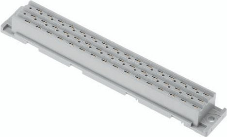 Harting Federleiste aus Messing in Grau mit 3 Reihen - Bild 1