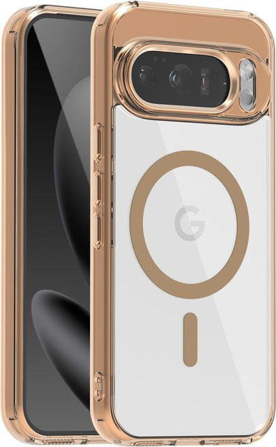 Transparente magnetische kabellose Ladehülle mit Anti-Drop-Airbag-Schutz für Google Pixel 10 Pro XL, Pixel 10 Pro und Pixel 9A - Bild 1