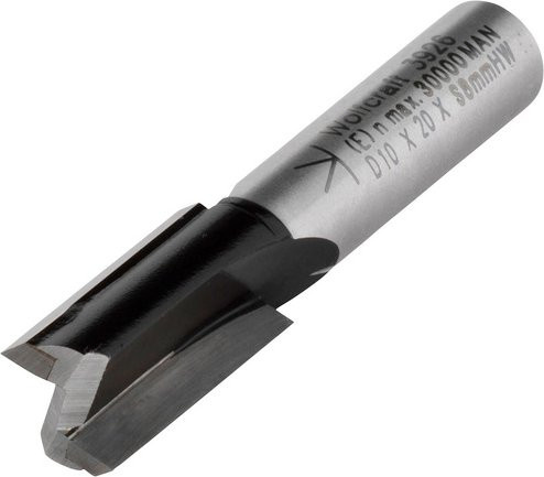 Wolfcraft Nut-Fräser mit 8 mm Schaft in Silber - Bild 1