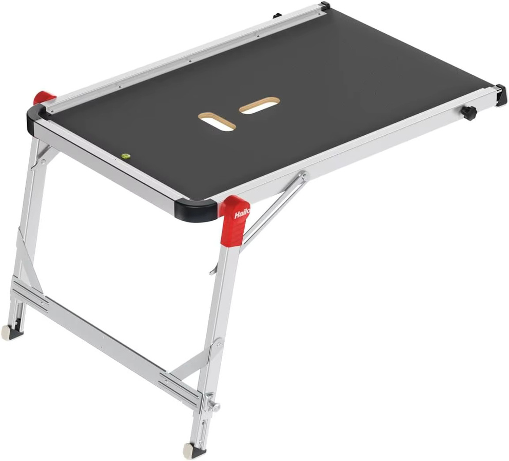 ailo TP1 Treppenpodest Arbeitsplattform mit Tragegriff und Anti-Slip-Platte in Grau - Bild 3