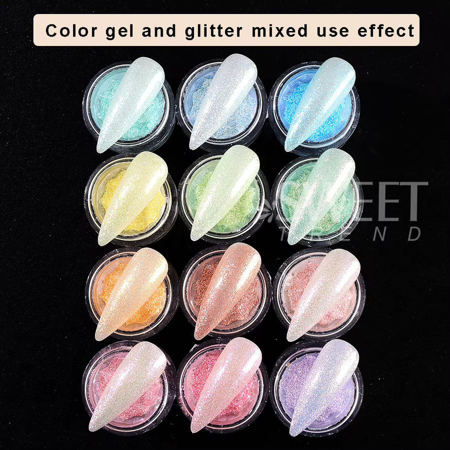 Sweet Trend S515 Nagelpulver, Metallic, Holographisch, 12 Stück - Bild 5