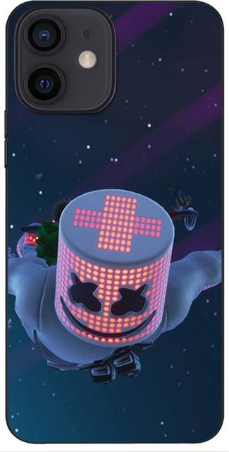 Stoßfeste DJ Marshmallow Smartphone Schutzhülle für iPhone 11 12 13 Pro Max Mini Xs X Xr 7 8 Plus Se 2020 in Multicolour - Bild 1