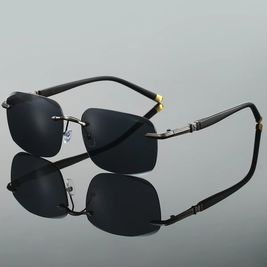 GM LUMIAS Sonnenbrille, randlos, quadratisch, Metall, Unisex - Bild 2