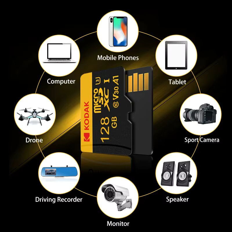 Kodak Micro SD Speicherkarte 128 GB für Kamera, Handy und PC - Bild 3