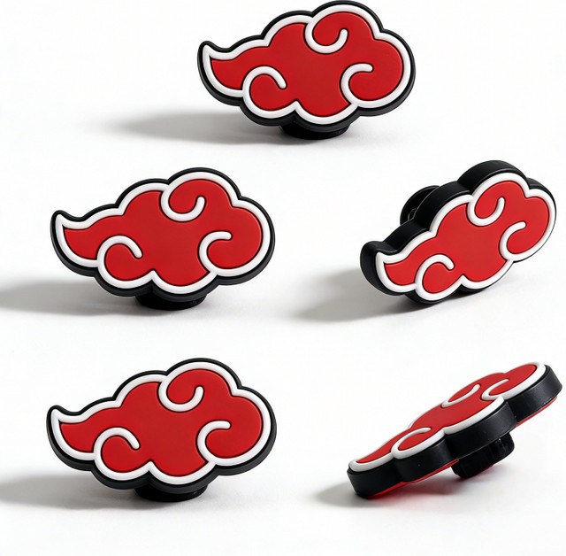 Bandai Schuh-Charms, Anime Rote Wolken, PVC - Bild 1