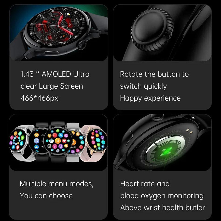 Smartwatch Damen, Gold, Milanaise, Zinklegierung, GPS, Bluetooth - Bild 4