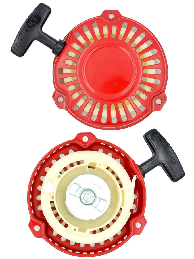 LUSQI Rückstoßstarter und Kraftstoff-Wasserpumpe für Honda 152F GX100 G100 Generatoren in Rot - Bild 3