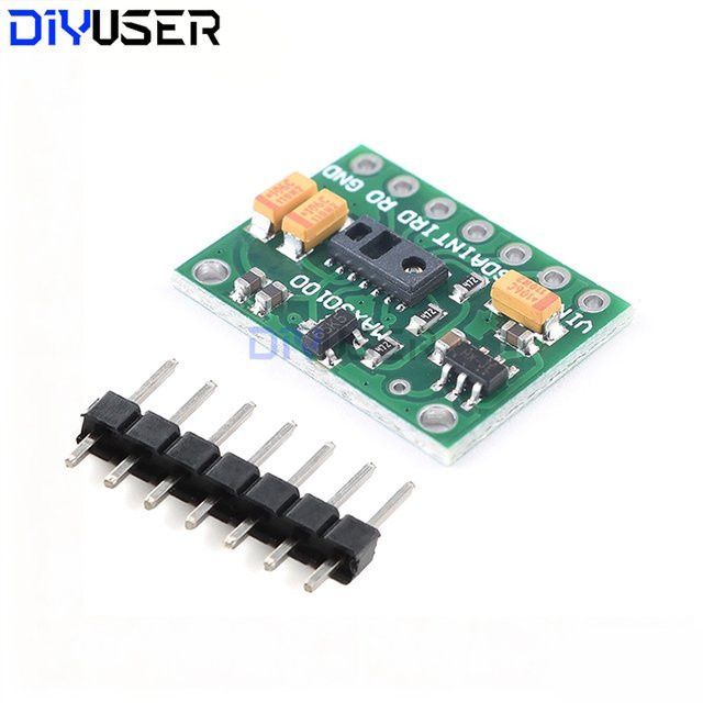 DIYUSER MAX30100 Puls-Herzfrequenz-Blutsauerstoff-Sensormodul in Grün für DIY-Projekte - Bild 1