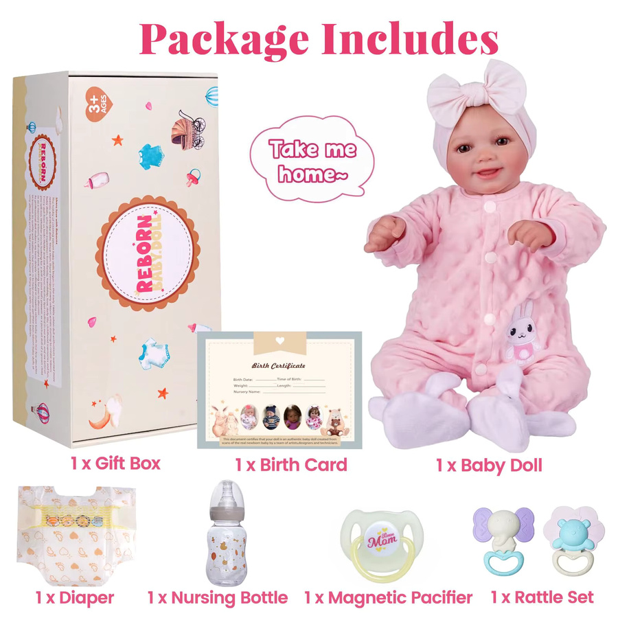 Babeside 17-Zoll-Reborn-Babypuppe Sunny, Babypuppe, ab 3 Jahre - Bild 2