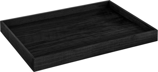 VEGA Fingerfood-Tablett Wantage rechteckig aus Holz in Braun und Schwarz, B: 27 cm, T: 38 cm, H: 3,5 cm - Bild 1