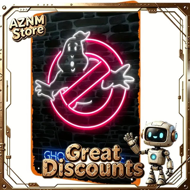 Unidwod Vintage Ghostbusters Metall-Blechschild Wanddekoration in Multicolour, B: 30,0 cm, H: 20,0 cm - Bild 1